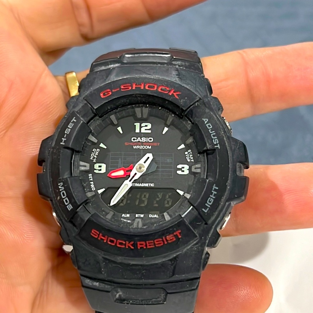 G-Shock Black and Red Mens Watch